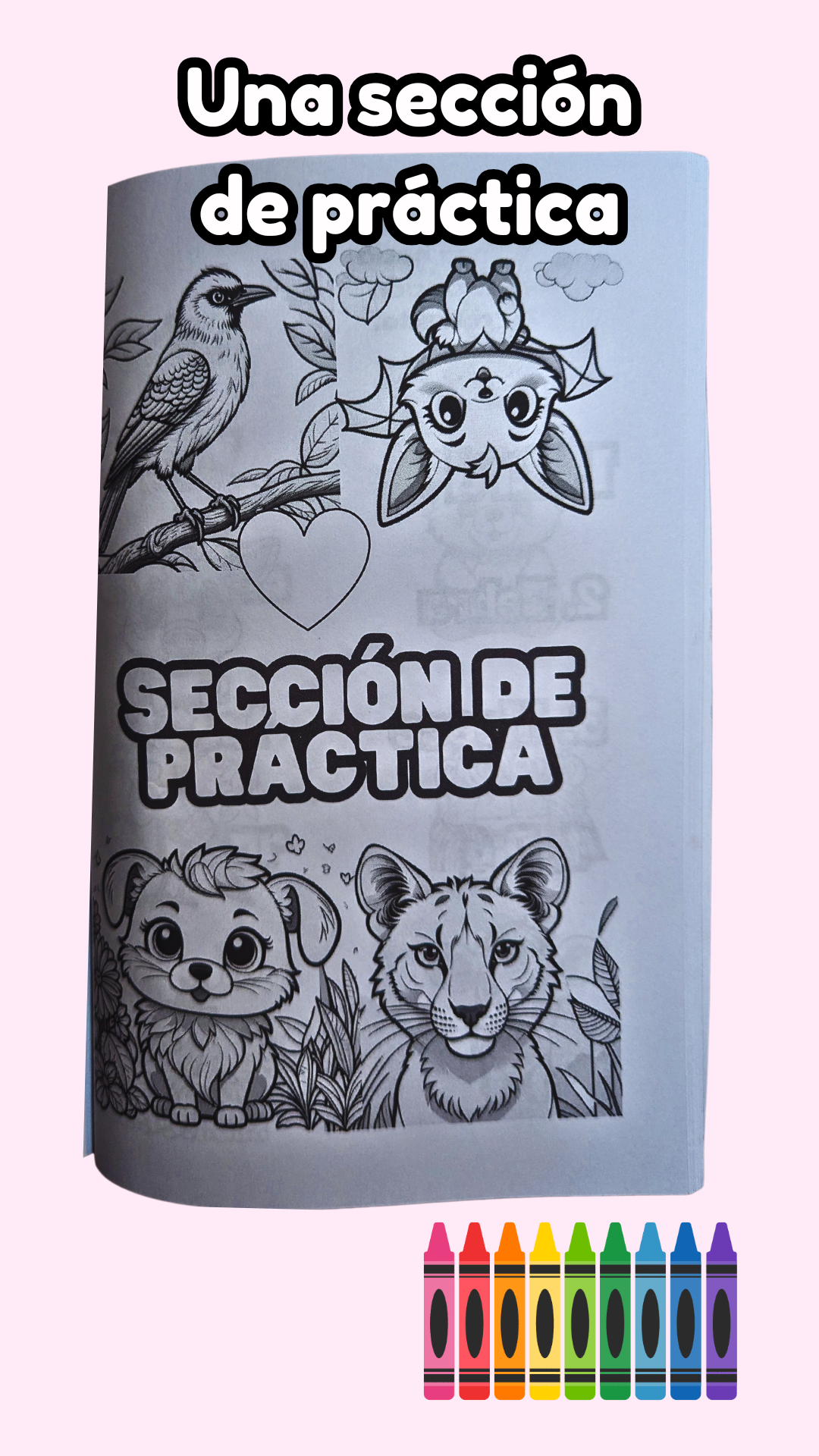 Libro para Colorear (Aprende los Animales en Inglés)